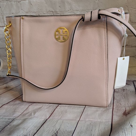 TORY BURCH Everly Leather Hobo - Picture 6 of 10